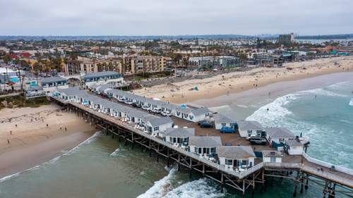 AERIAL VIEW OF CRYSTAL PIER IN PACIFIC BEACH BY KYLE LITTLE _ GETTY IMAGES-1